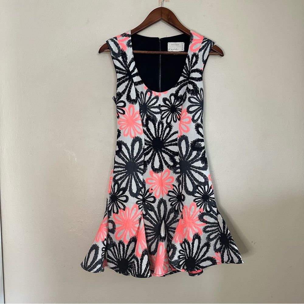 Nicole Miller Artelier floral mini dress